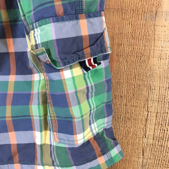 Tommy Hilfiger Board Shorts Mens XXL Green Plaid Swim Trunks Surf Summer Beach - Picture 6 of 16